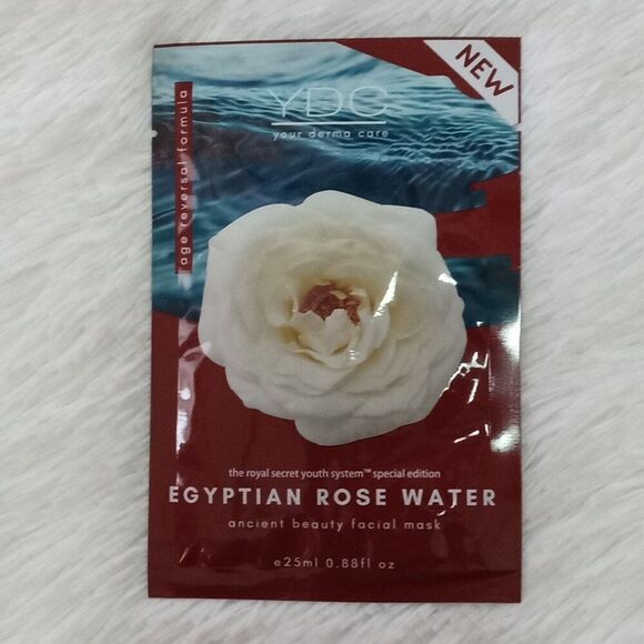 5 Packs - YDC Your Derma Care Egyptian Rose Water Facial Mask (0.88 floz) - NEW - Picture 2 of 4